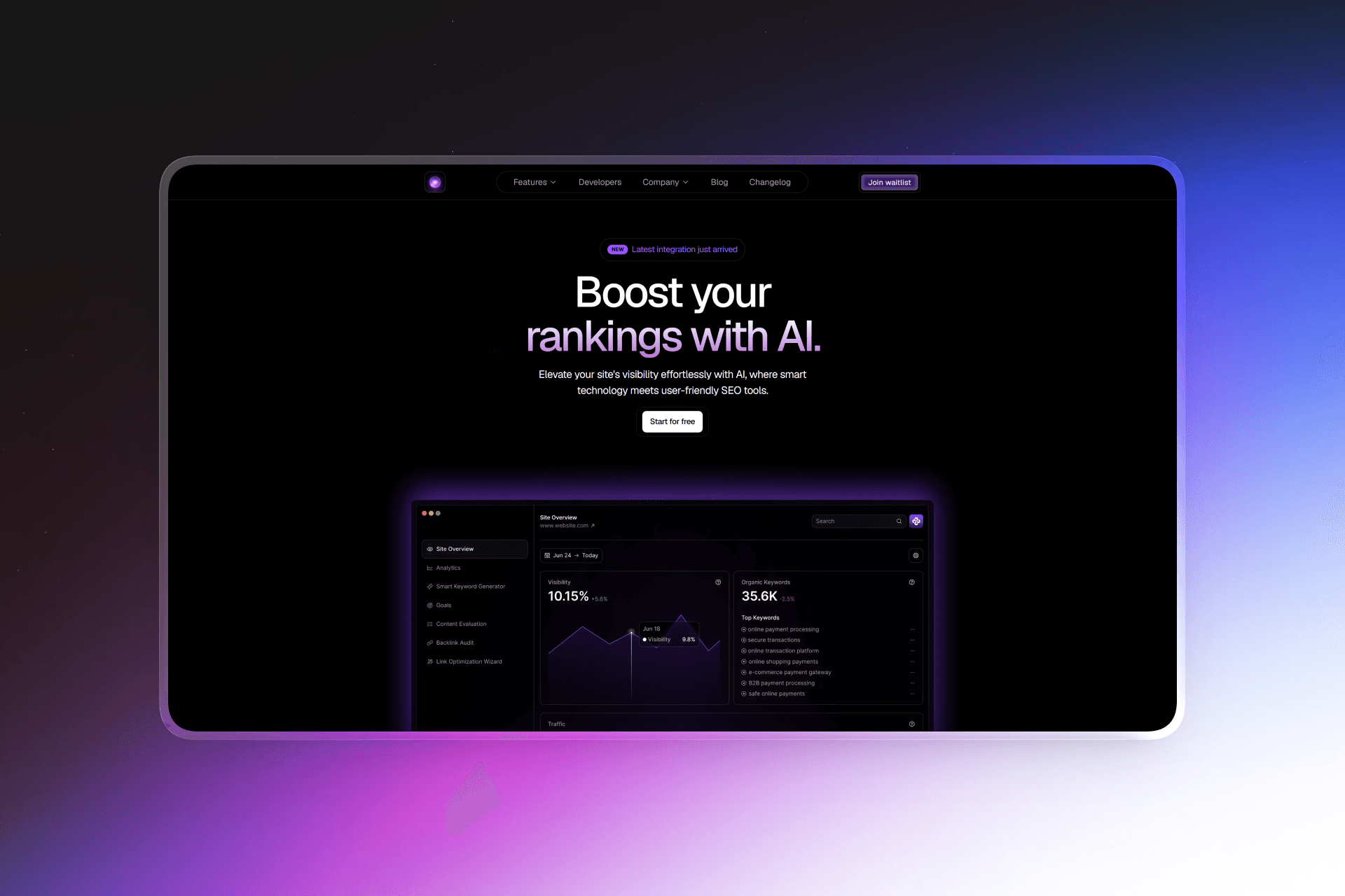 AI Saas Landing Page thumbnail
